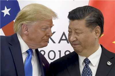 美國總統川普(Donald Trump)(左)與中國國家主席習近平(右)預計本月在華府會面。資料照。(美聯社/達志影像)