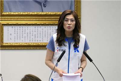 國民黨主席鄭麗文今天(2日)在中常會發表談話。（趙婉淳 攝）