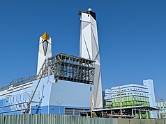 台電表示，從未承諾要拆6部燃煤機組，今年10月將啟動既有燃煤1、2號機拆除工程，承諾不變，並以實際行動兌現承諾。圖為中火燃氣機組廠區外觀。