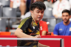 名古屋亞運桌球男子團體選手林昀儒。(圖 : 中央社)