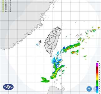 24日白天各地持續為多雲到晴的天氣，迎風面基隆北海岸、大台北、東半部地區及恆春半島偶有零星短暫陣雨，午後南部山區有局部短暫陣雨。溫度方面，基隆及東半部白天高溫約攝氏29到31度，西半部可達31至33度。(圖:交通部中央氣象署)