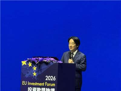 賴清德總統期盼整合台歐雙邊優勢，建立半導體戰略夥伴關係，一起打造更安全、更多元、更具韌性的全球半導體生態系。(謝佳興 攝)