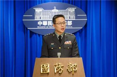 國防部副發言人喬福駿說明「陸勝2號操演」相關演訓規畫。資料照。(國防部提供)