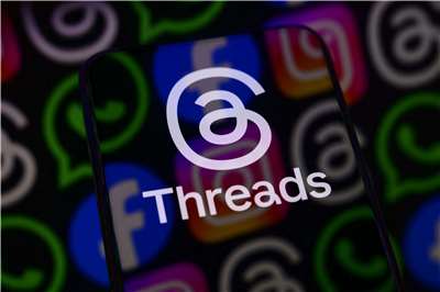 社群平台「Threads」的家長監護功能在台灣上線，家長能查看家中青少年在App上的使用狀況。資料照。(AFP)