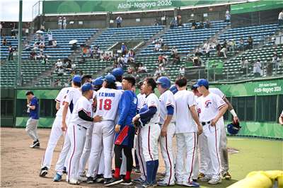 台灣棒球代表隊終場以15比0擊敗泰國，拿下本屆亞運首勝。(中華奧會提供)