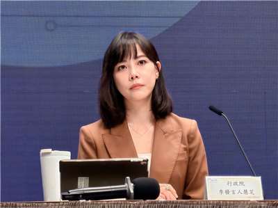 行政院發言人李慧芝。(鄭佑漢 攝)