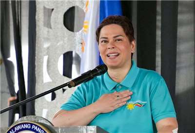 菲律賓一間法院4日發佈了副總統薩拉．杜特蒂(Sara Duterte)的逮捕令。資料照。(圖:翻拍自FB/SaraDuterteOfficial)