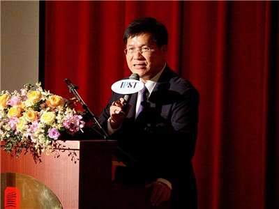 外交部長林佳龍9日在台日外交國防論壇表示，「單一戰區」中最不可或缺的核心裝備是無人機系統 (央廣記者王照坤 攝)