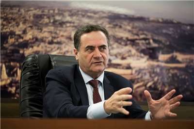 以色列國防部長卡茲(Israel Katz)。資料照。(AP/達志影像)