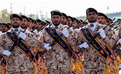 伊朗革命衛隊(Revolutionary Guards)。 資料照片。