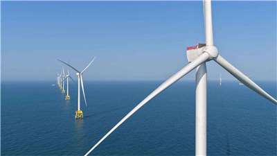AI與半導體發展帶動綠電需求，政府加速綠電布局。圖為大彰化西南二階暨西北風場。(資料照/沃旭能源提供)
