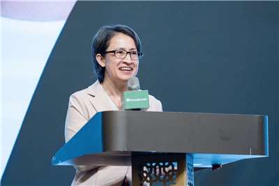 副總統蕭美琴18日出席「藥華藥開創世界新局－ET醫學專題演講暨感恩慶祝午宴」。(總統府提供)