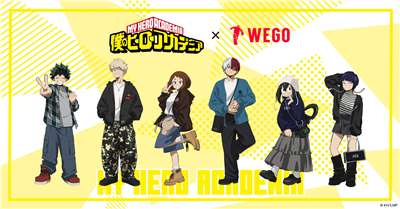 WEGO日前宣布與「我的英雄學院」合作，推出涵蓋6名角色的各類商品，安排於9月18日當天在日本門市與網上同步發售，卻引發中國網友不滿。(X平台/@heroaca_anime)