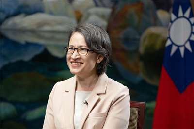蕭美琴副總統接受英國媒體專訪，針對兩岸關係、臺美關係、國防安全、近期訪歐行程等議題進行回應。(總統府提供)