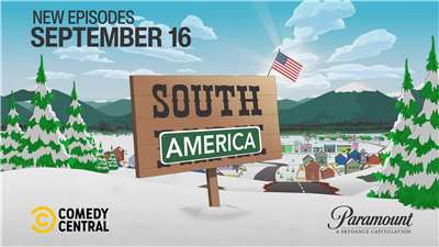 美國知名動畫影集《南方四賤客》(South Park)在第29季上映前夕，公開宣布新的一季將把影集名稱改為《南美洲》(South America)。(X平台/@SouthPark)