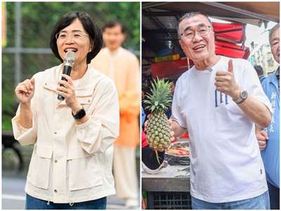 民進黨新北市長參選人蘇巧慧(左)表示，她會緊盯中央，讓新北捷運補助「一毛都跑不掉」。國民黨新北市長參選人李四川(右)質疑經費刪減恐影響工程進度。(合成圖/FB@蘇巧慧/FB@李四川Hammer Lee)