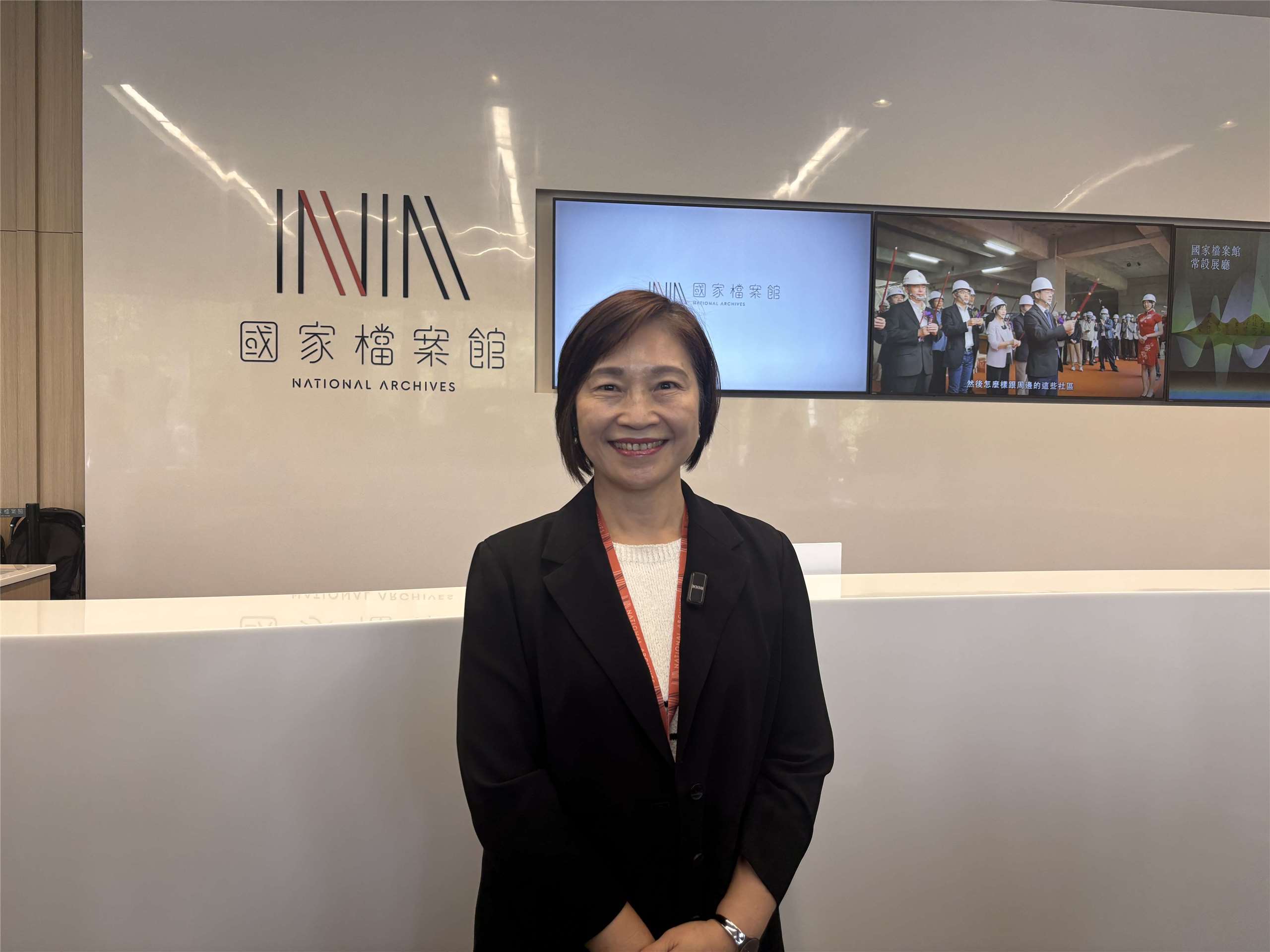 國發會檔案管理局局長林秋燕表示，我國首座「國家檔案館」11月22日將正式開館。(楊文君 攝)