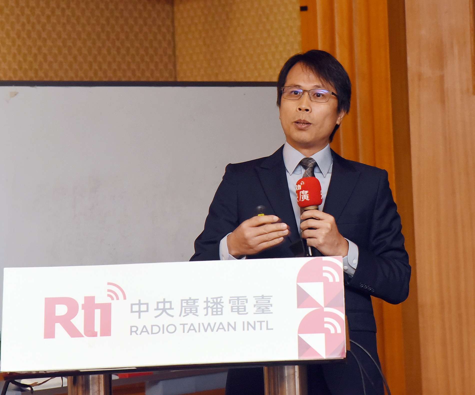 海基會副秘書長黎寶文。(江麗華 攝)