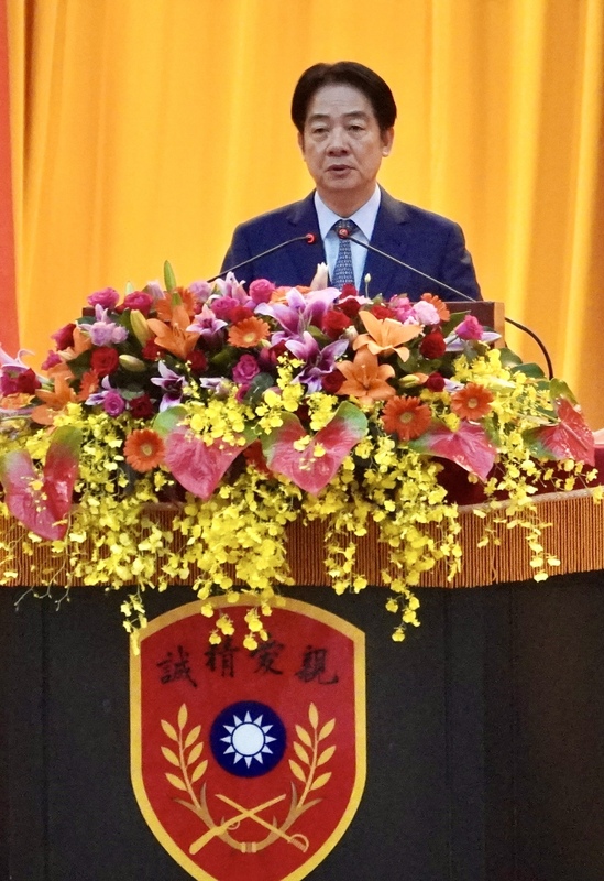 總統賴清德（圖）26日出席三軍八校院聯合畢業典禮
致詞表示，面對威權主義威脅及各種滲透手段，大家
一定要提高警覺，確保國家、國防及國人安全。