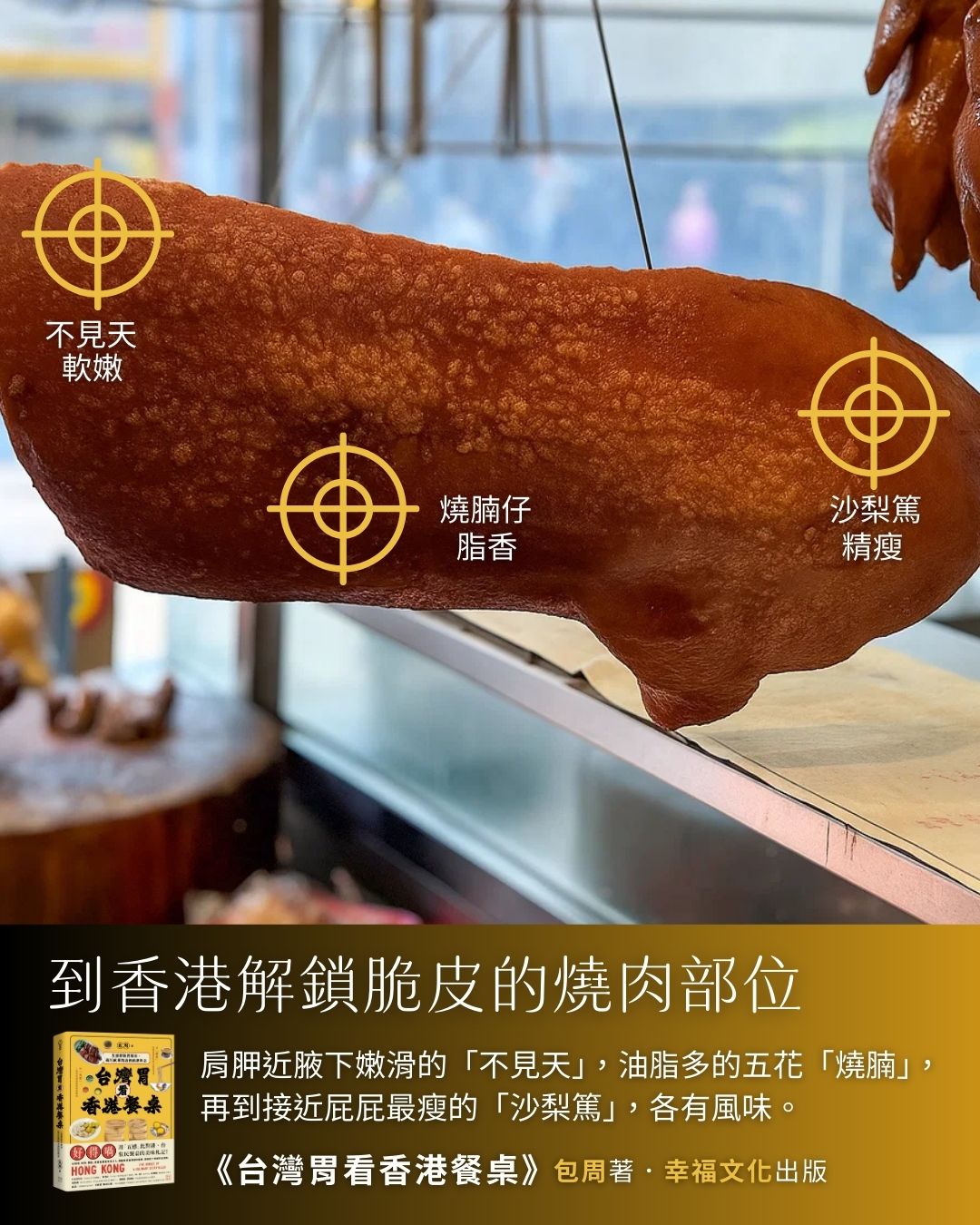 脆皮燒肉的不同部位