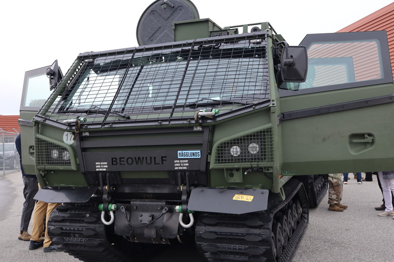 以史詩英雄「貝武夫」為名的全地形車近年加入美軍韋恩萊特堡基地。攝於7月31日。