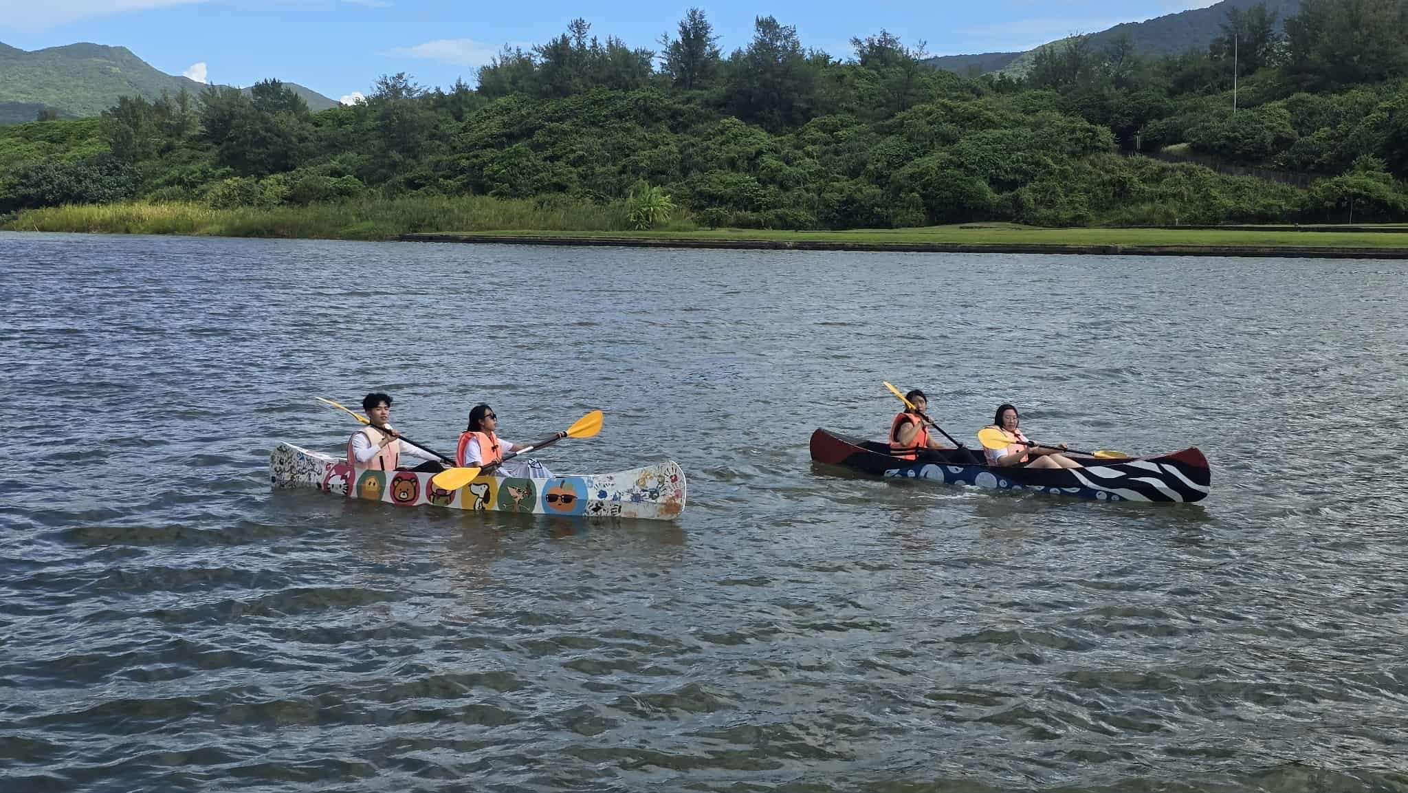 初學獨木舟者應該選擇安全的場域（大沐老師提供）
