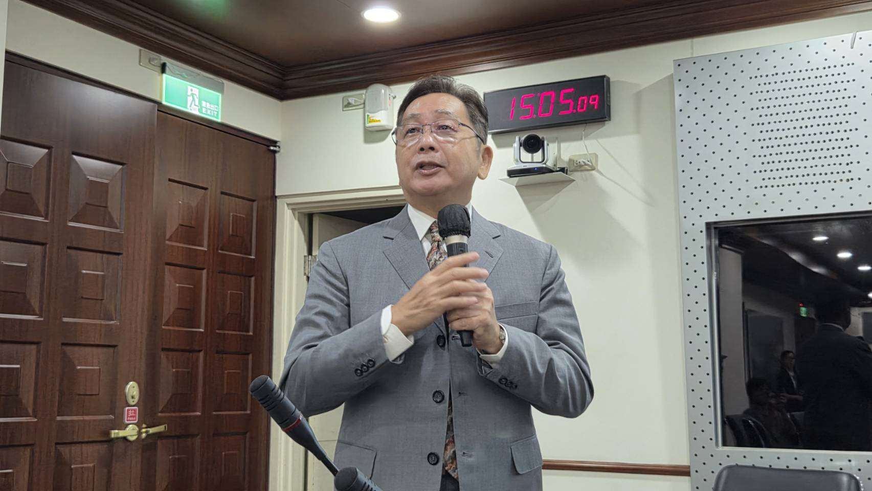 台南監獄典獄長邱泰民 （劉玉秋攝）