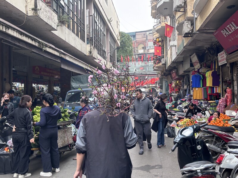 千年河內36古街保留的古風與管屋如今不僅吸引許多遊客，當地人也會逛，周邊的幾個市場更是人潮川流。春節期間，各種年節物品，從花卉水果、裝飾到紙袋，36古街應有盡有。
