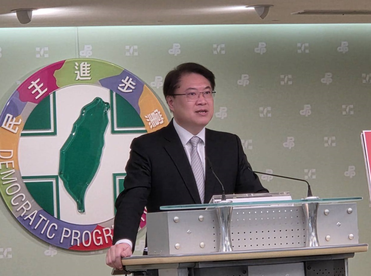 民進黨秘書長林右昌。（劉玉秋 攝）