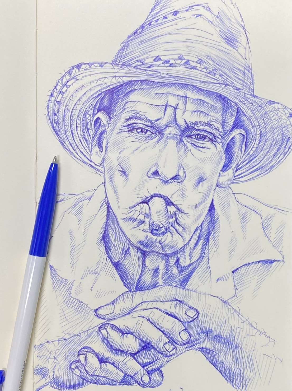 原子筆素描作品 