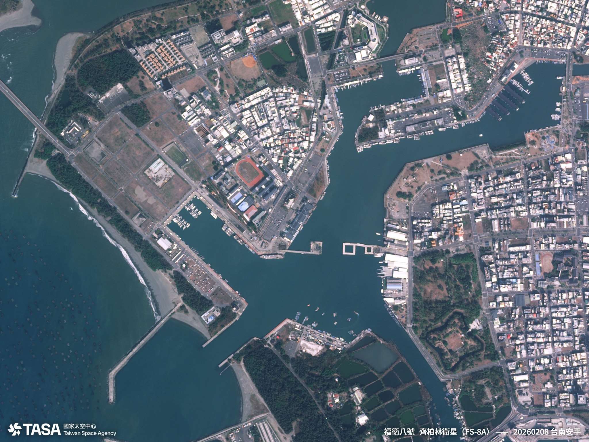 台南安平（國家太空中心TASA提供）
