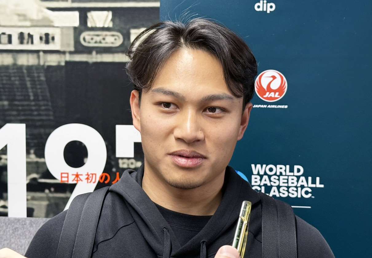 擁有最快158公里速球的徐若熙在WBC經典賽首戰以先發投手之姿，繳出出色表現。(鄭仲嵐提供)