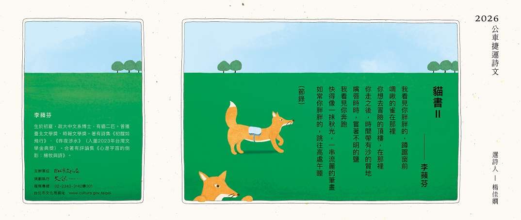 李蘋芬〈貓書Ⅱ〉