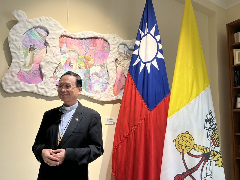 台北總教區總主教鍾安住表示，他向教宗表達台灣教會的忠誠與共融。