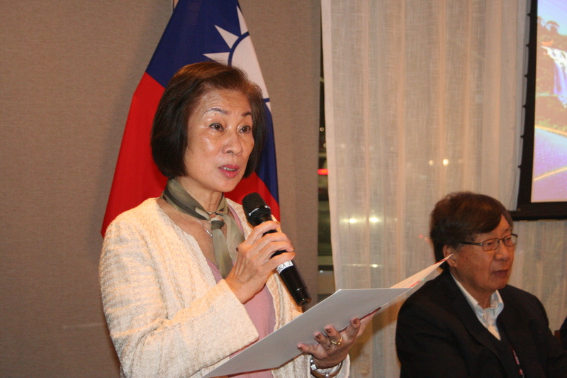 中南美洲台灣商會聯合總會會員大會外交部歡迎晚宴，台商總會長林幸昭致詞，感謝台商齊聚聖保羅，展現凝聚力與巴西僑界熱情。