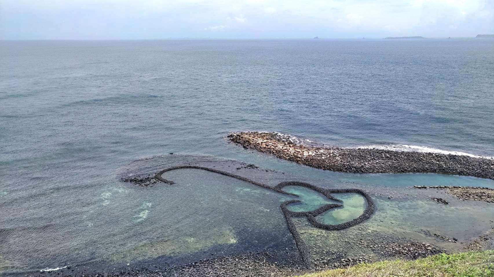 澎湖七美嶼雙心石滬