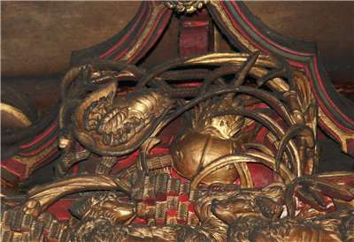 三峽祖師廳的鱟雕塑（楊明哲提供）