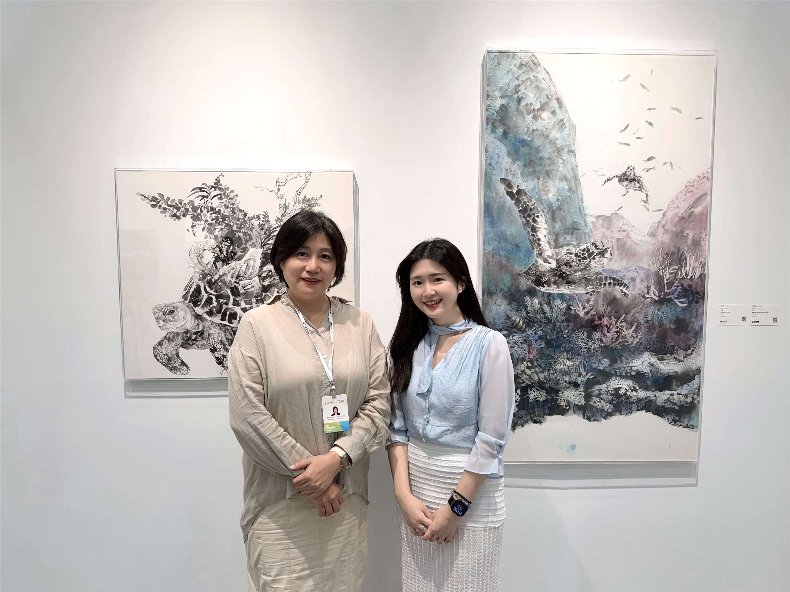 劉默霖老師與阿波羅畫廊張凱迪總經理