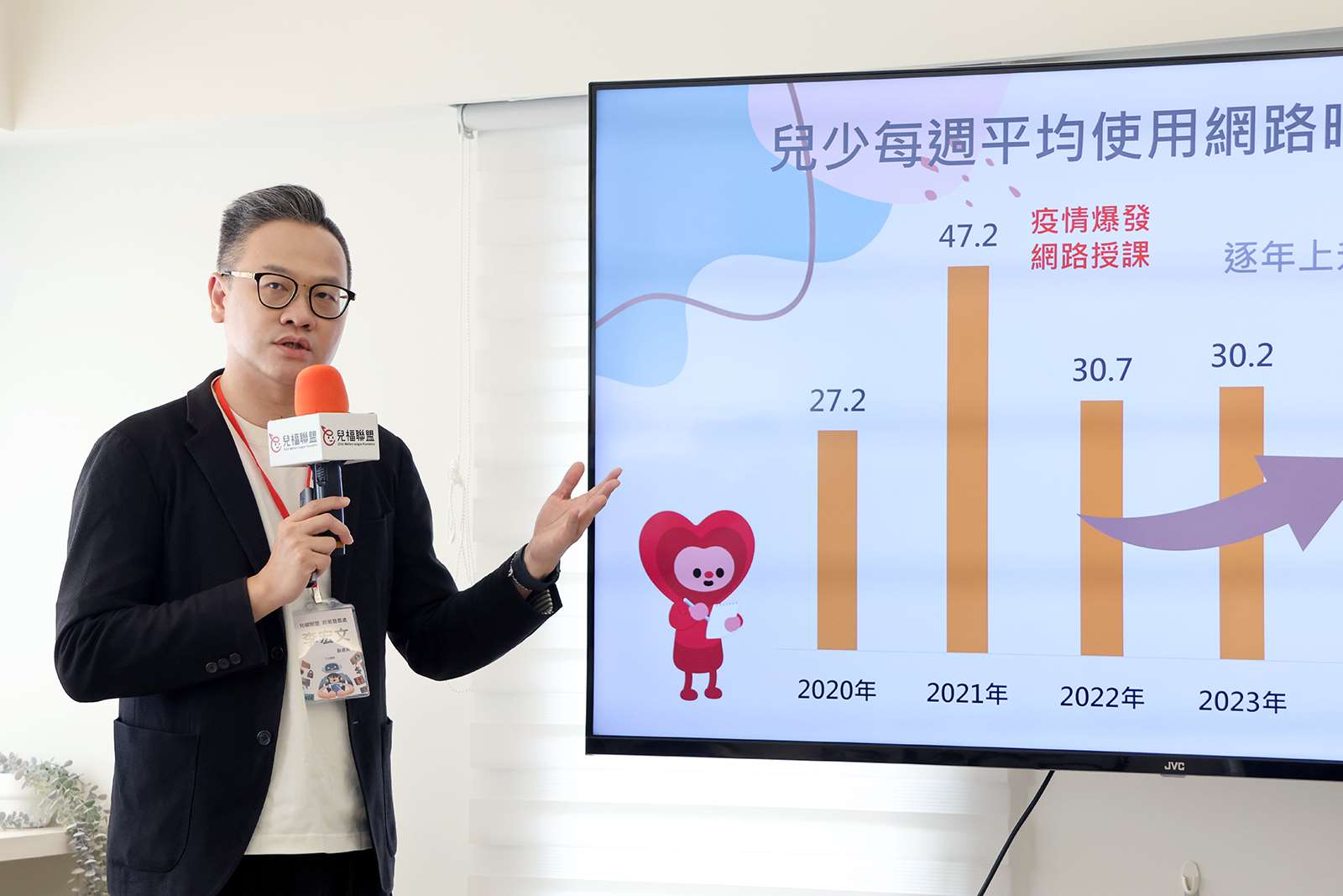 兒盟發表2026台灣國中生手機及網路使用概況調查報告。(兒盟提供)