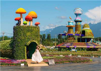 เทศกาลพรมดอกไม้นานาชาตินครไทจงเริ่ม 8 พ.ย. โซนหลักธีมการ์ตูน Powerpuff Girls จัดแสดงประติมากรรมดอกไม้ความสูงถึง 18 เมตร