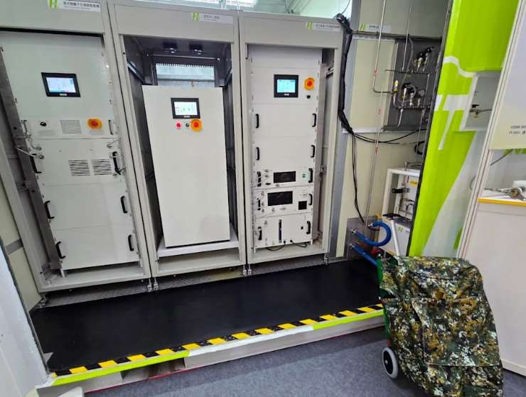 สถาบันวิจัยวิทยาศาสตร์และเทคโนโลยีจงซานพัฒนา ระบบผลิตไฟฟ้าด้วยไฮโดรเจนแบบเคลื่อนที่