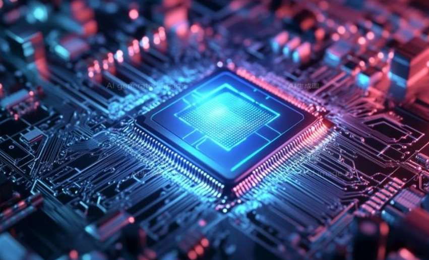 ภาพจำลองซิลิคอนโฟโตนิกส์ (Silicon Photonics) ภาพ/สร้างโดย AI