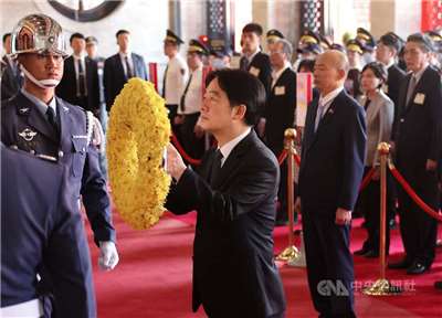 ประธานาธิบดีไล่ชิงเต๋ออวยพรวันกองทัพไต้หวัน ขอให้ประชาชนร่วมมือกันเพื่อสร้างสันติภาพที่แท้จริง (ภาพ CNA)
