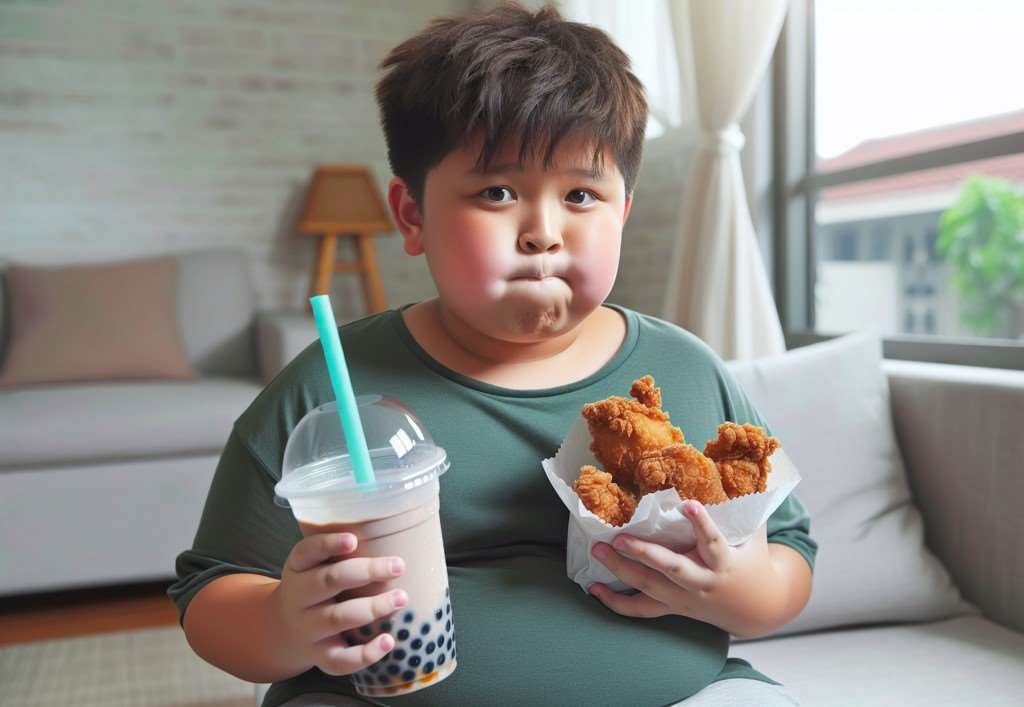 เด็กไต้หวันกว่า 30% เป็นโรคอ้วน เหตุเพราะไม่กินผักผลไม้ แถมติดเครื่องดื่มรสหวาน (ภาพจาก China Times)