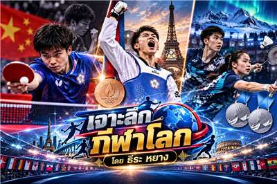 🏓🥋🏸 ไต้หวันฟอร์มเดือด! ปิงปองลุ้นจนหัวใจจะวาย เทควันโดเตะกระจาย แบดมินตันกวาดเหรียญ! 🔥🏅 (ภาพจาก AI)