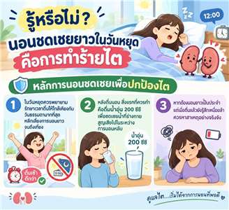 หลักการนอนชดเชยเพื่อปกป้องไต