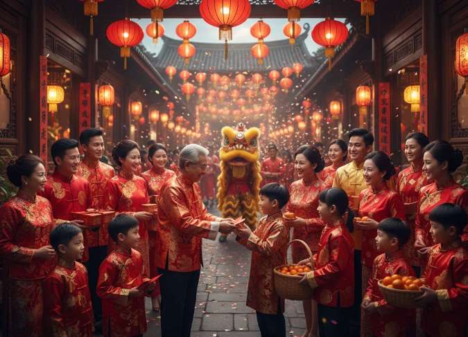 สัปดาห์นี้ไปรู้จักกับประเพณีและธรรมเนียมปฏิบัติสำคัญในช่วงเทศกาลตรุษจีน ตั้งแต่วันไหว้ (ฉูซี่) ไปจนถึงวันที่ 5 เดือน 1 ตามปฏิทินจีนกัน (ภาพทั้งหมดสร้างโดย AI นะครับ)