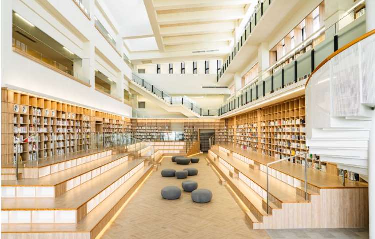 สำนักงานใหญ่ของห้องสมุดเมืองไถตง(ภาพ:กองวัฒนธรรมเมืองไถตง)      