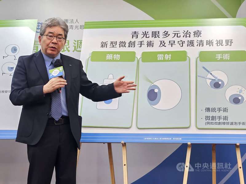 ผู้ป่วยต้อหิน 1 ใน 4 เป็นกลุ่มวัยรุ่น แพทย์ไต้หวันแนะเริ่มตรวจวัดค่าMD ตั้งแต่อายุ 35 ปี (photo: CNA)
