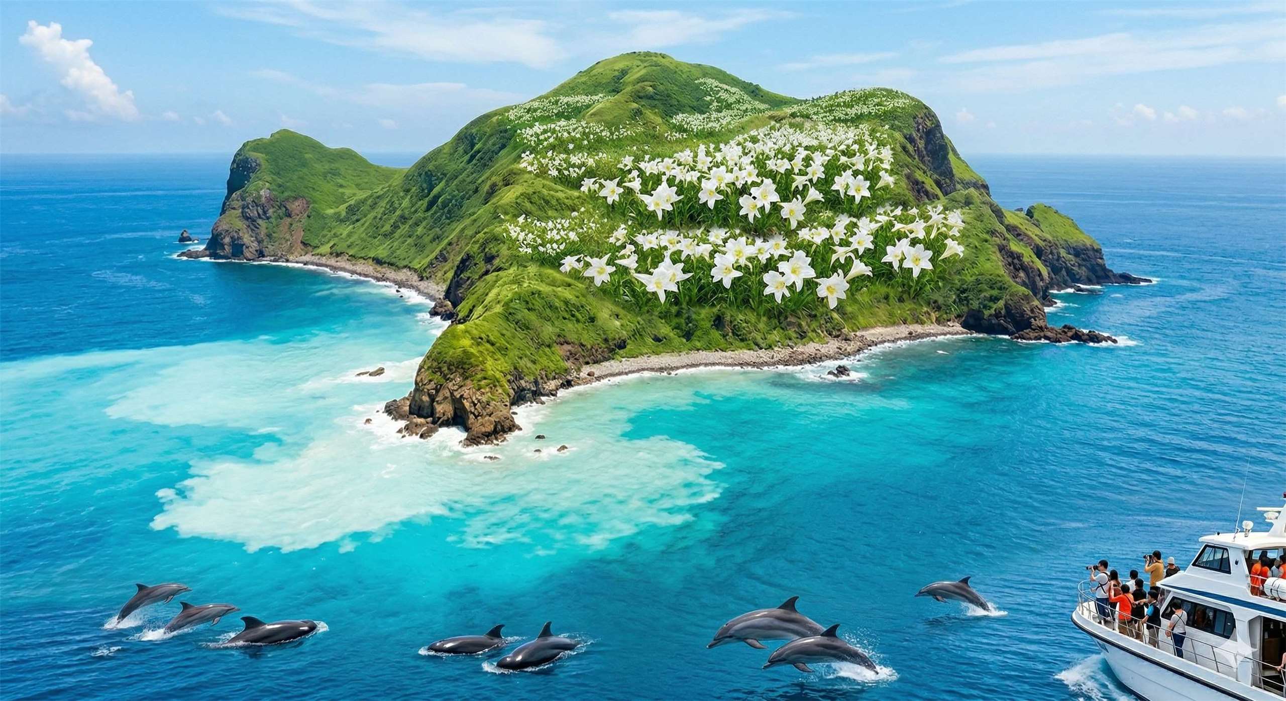 ฤดูท่องเที่ยวเกาะกุยซานเปิดฉากแล้ว กับอันซีนไต้หวันที่มาแบบจัดเต็ม (ภาพจาก AI)